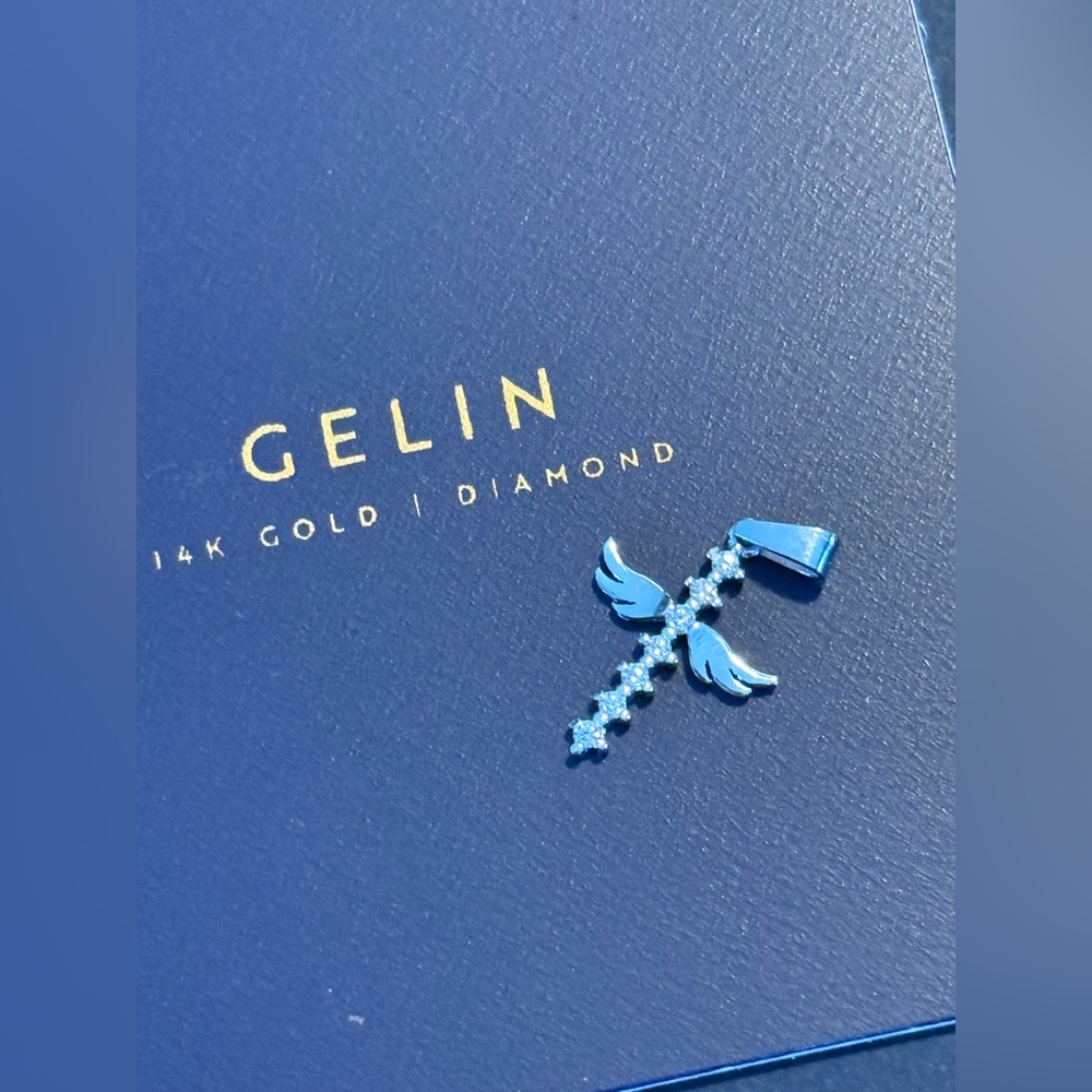 Gelin Diamond Cross Pendant New Without Tags